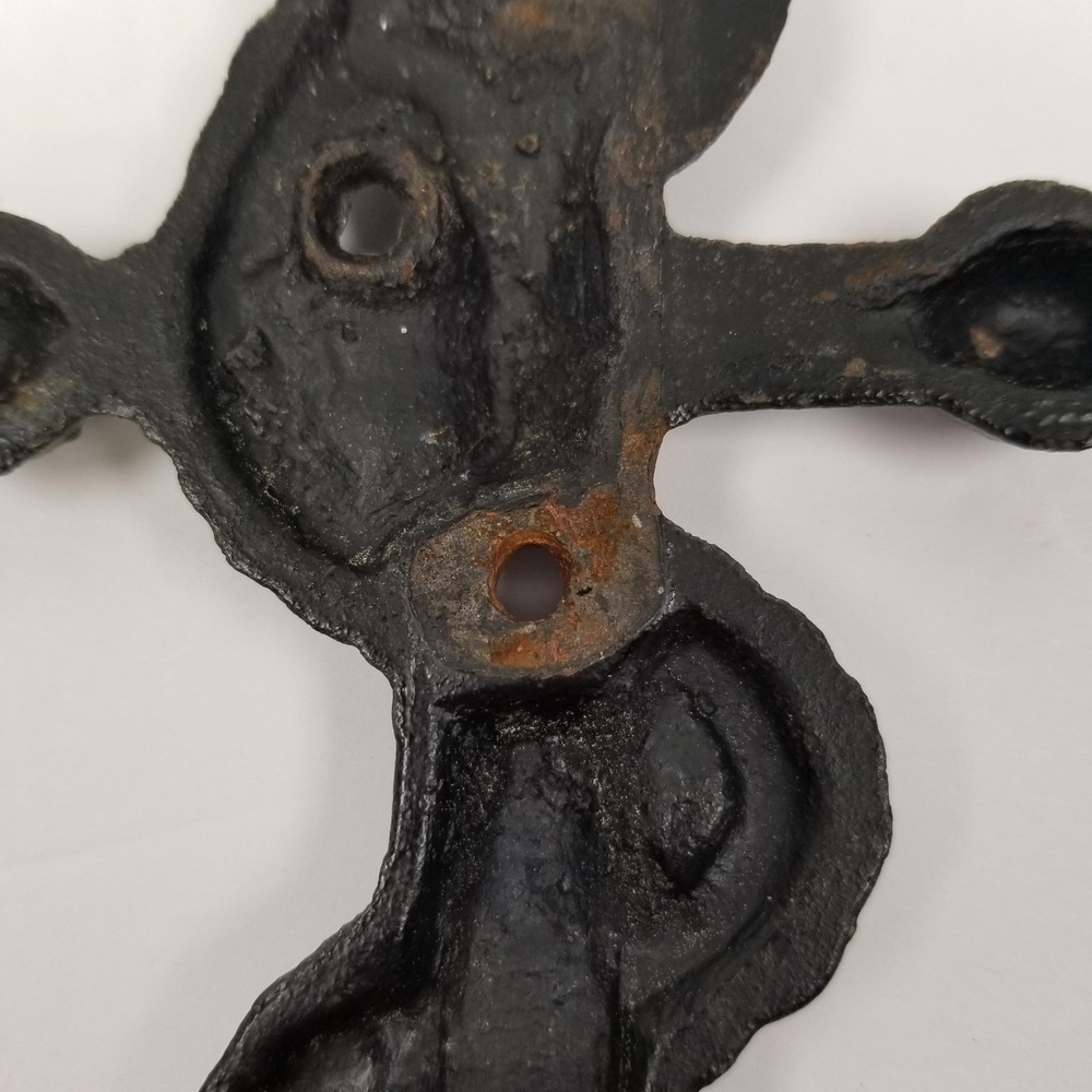Vintage Cast Iron Anchor Rope Wall Decor Black Nautical Maritime 5.5" Ocean Lake - Picture 4 of 9